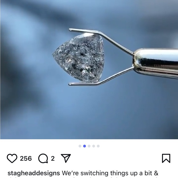 Salt and paper diamond ring. - Picture 8 of 9